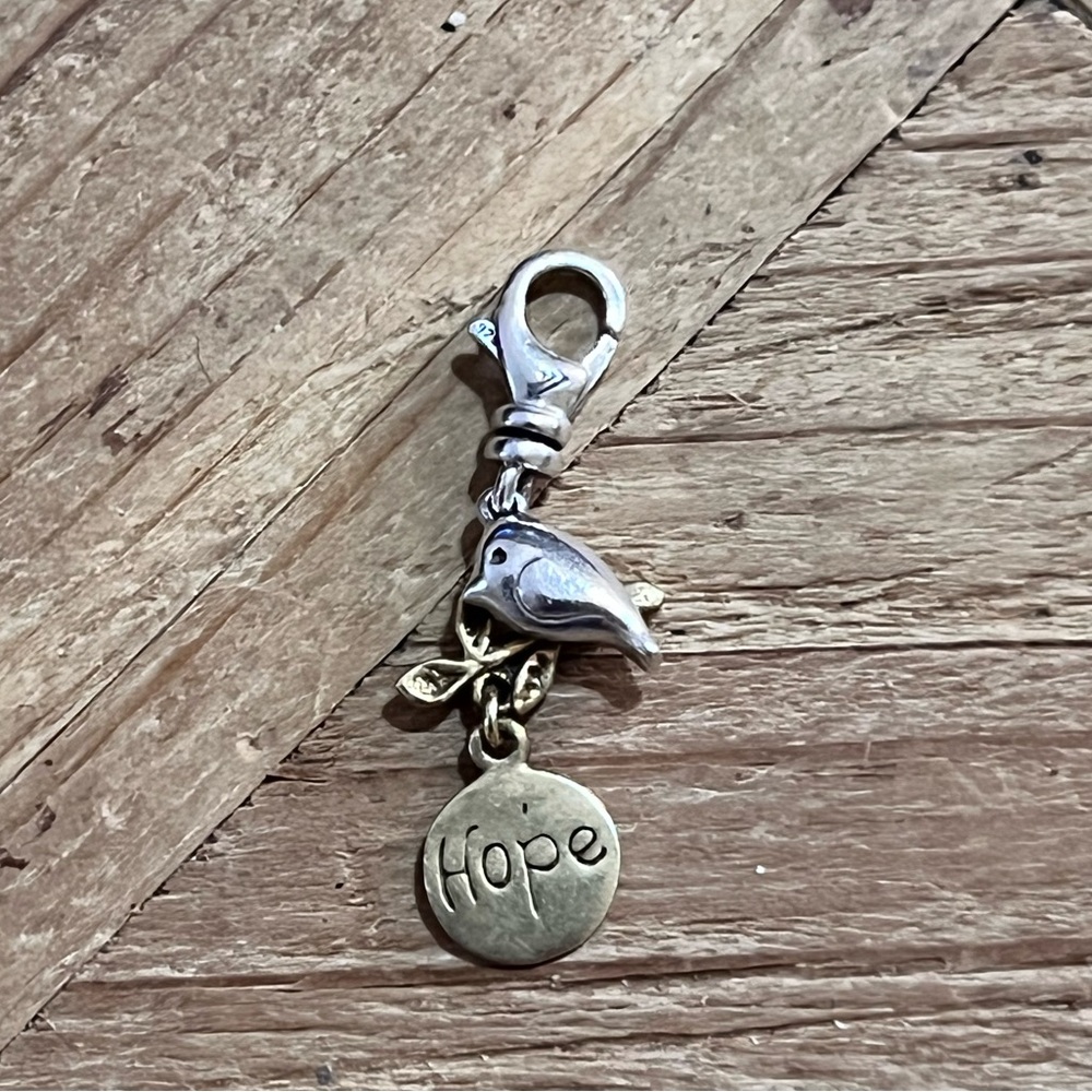 retired Silpada Sterling Silver Brass Charms boy girl dog tree cross U PICK - Picture 13 of 15